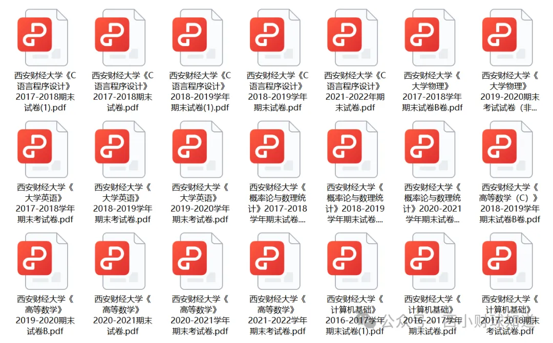 西安财经大学历年期中期末真题来了~ 第3张