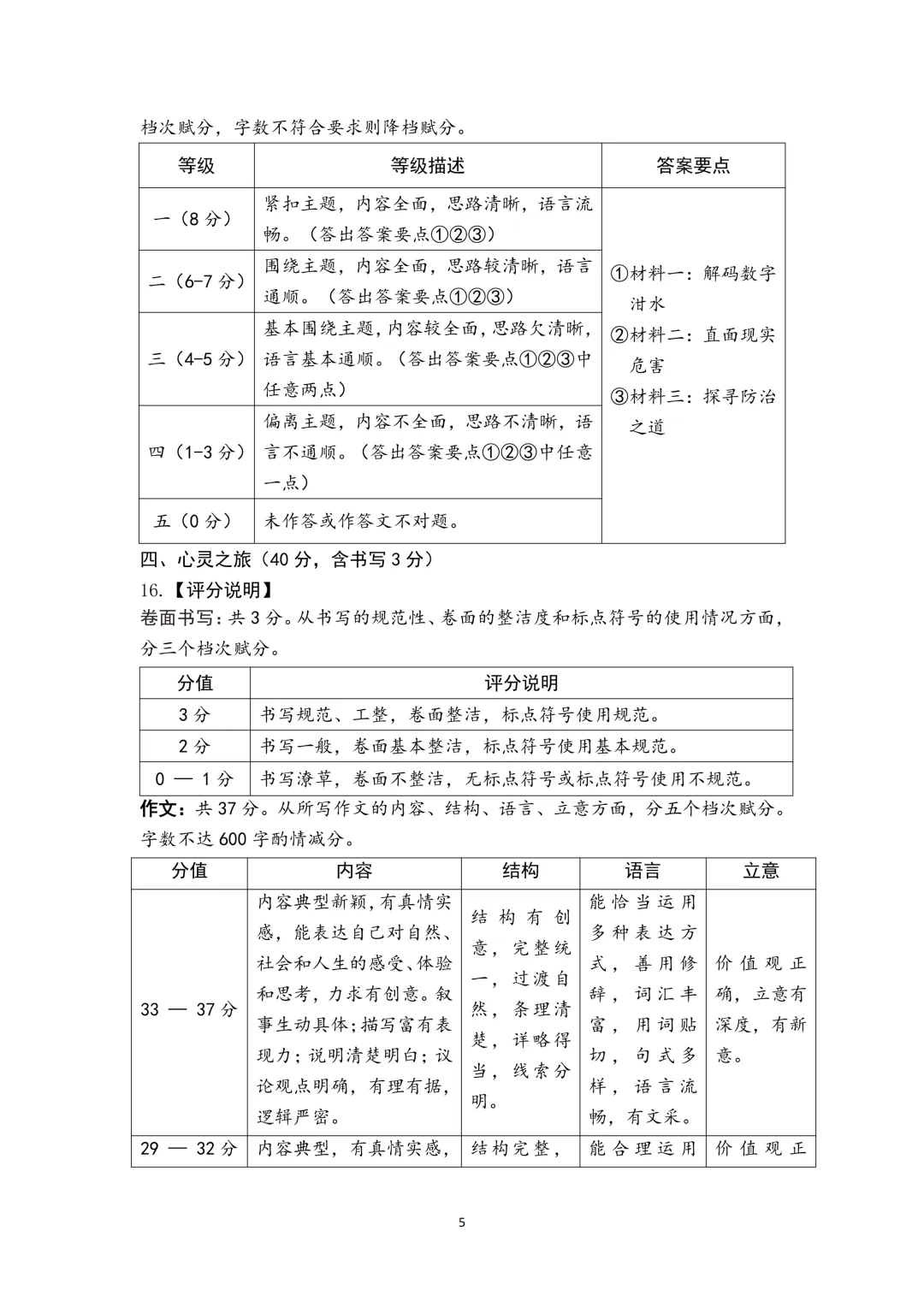 【中考模拟】名校联考模拟(1)试卷+答案 第16张