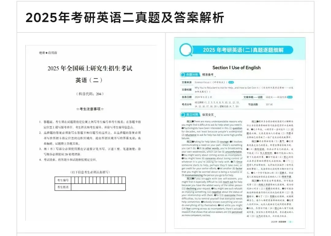 【英二】考研英语二历年真题及答案解析PDF电子版(1980-2026年)可下载 第2张