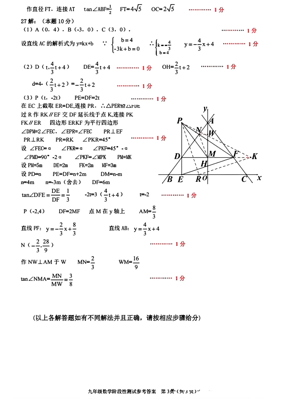 【试卷分享】阿城区九年级数学阶段性测试 第9张