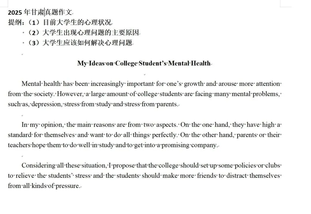 2024/2025年甘肃专升本英语真题作文范文题目 第2张 2024/2025年甘肃专升本英语真题作文范文题目 第2张