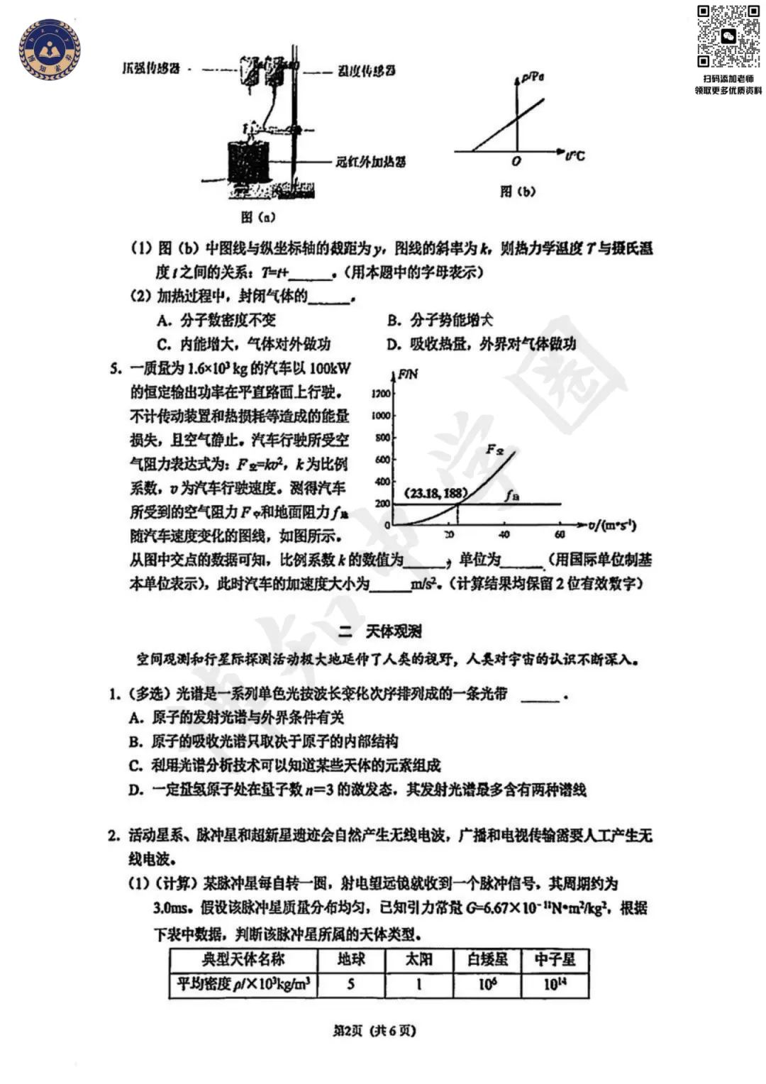 2026届上海杨浦区高三二模真题卷 第4张