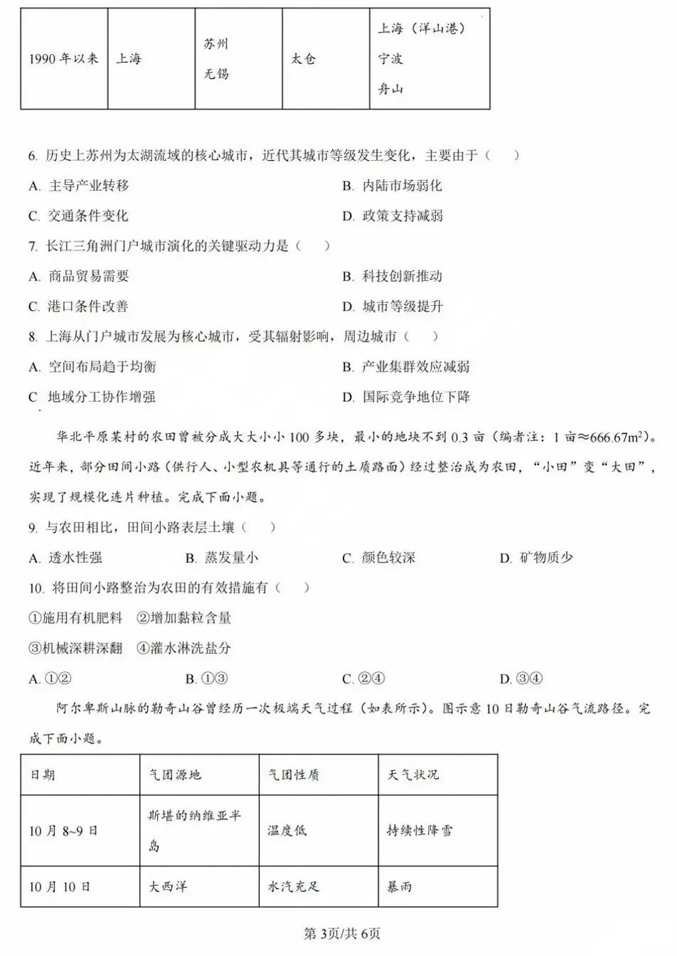 【真题解析】2025年陕晋青宁卷高考地理试题分析 第4张