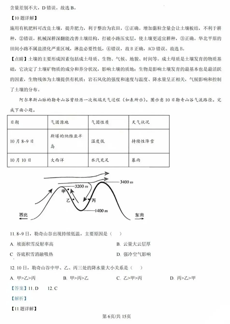 【真题解析】2025年陕晋青宁卷高考地理试题分析 第13张