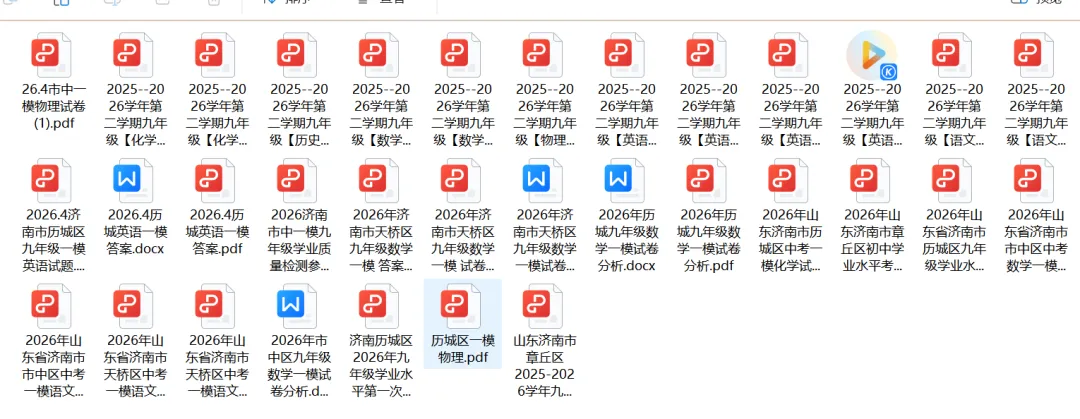 【中考一模】2026年济南各区一模真题出炉! 第1张