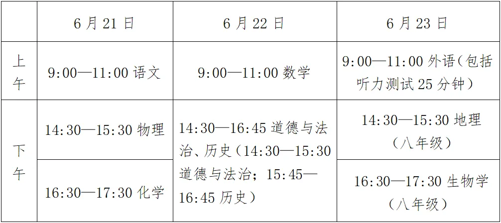 最新通知,2026年中考时间定了! 第2张 最新通知,2026年中考时间定了! 第2张