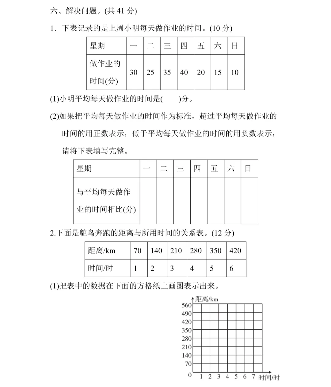 【期中试卷】冀教版数学六年级下册 第7张