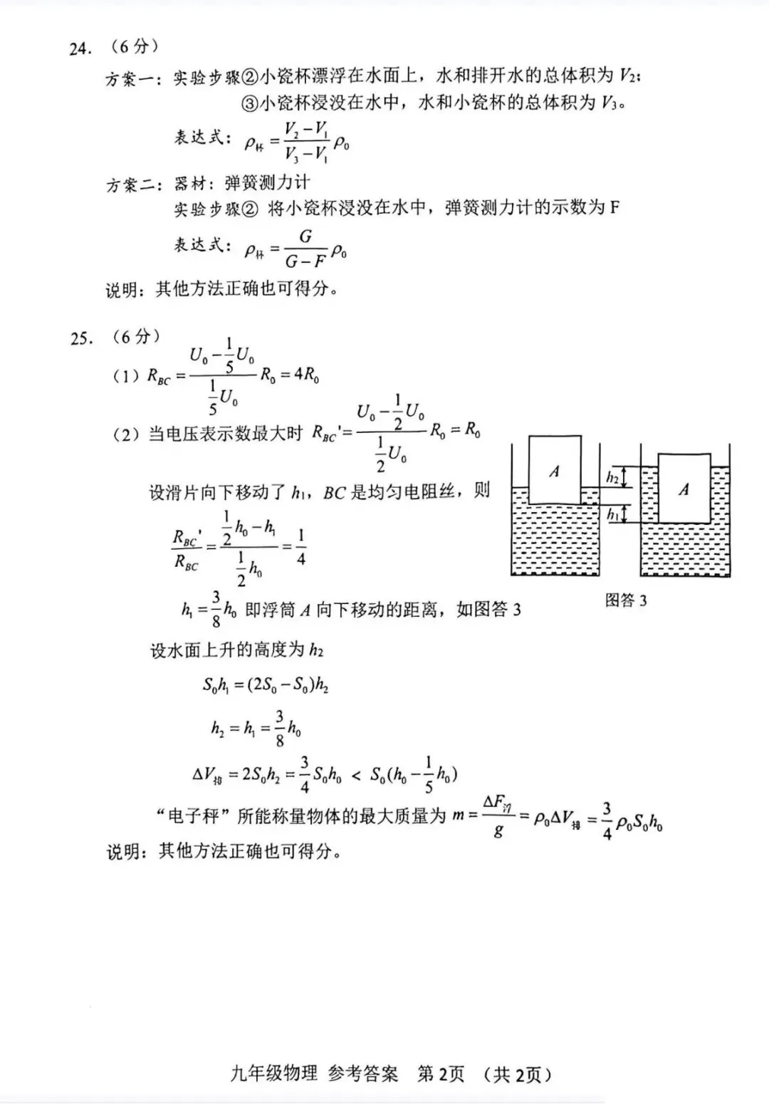 2026天津市河东区九年级物理一模试卷含答案 第11张