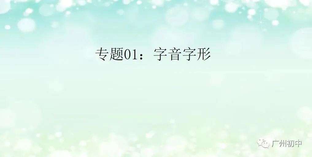 中考字音字形题考点透析和技巧! 第2张