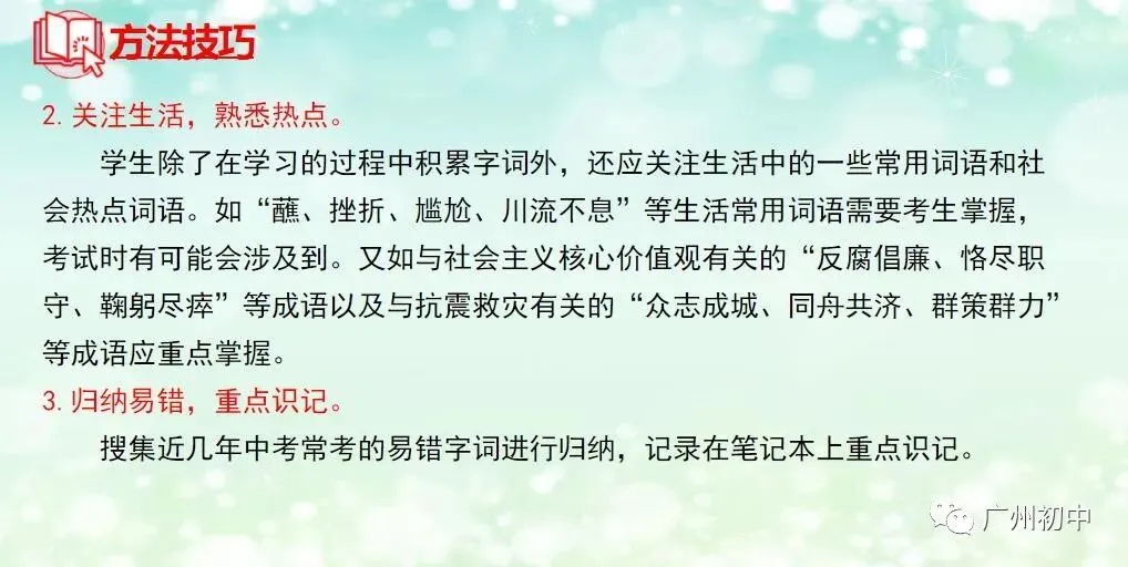 中考字音字形题考点透析和技巧! 第11张