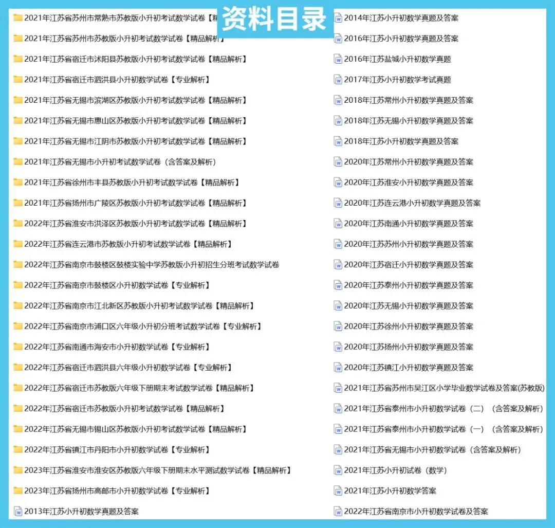 江苏省小升初语数英真题卷-XX007 第6张 江苏省小升初语数英真题卷-XX007 第6张