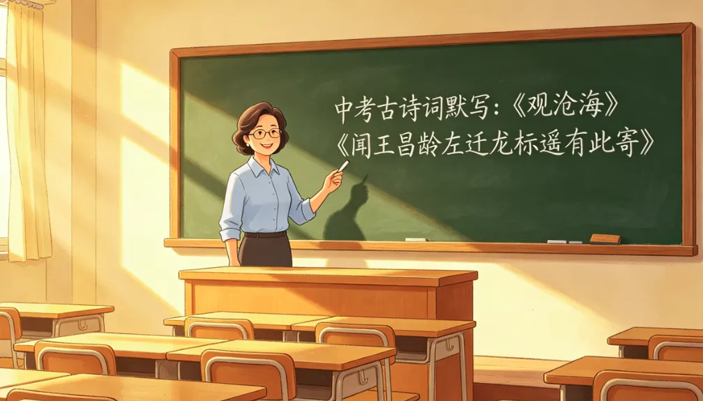 中考古诗词“丢分重灾区”破解!彬仔老施手把手教你拿满基础分,告别瞎蒙乱猜 第3张