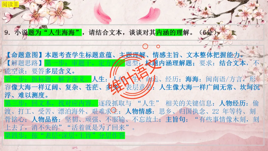 模考讲评 | 2025学年第二学期杭州市高三年级教学质量检测语文试题语基讲评(杭州二模) 第40张