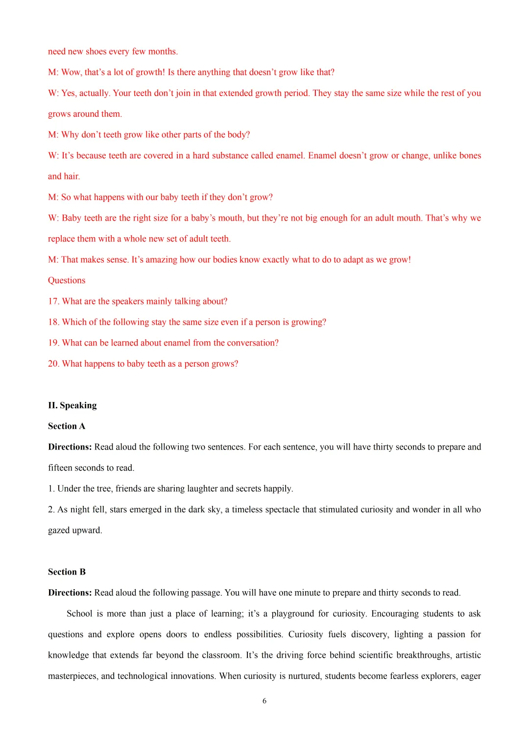 2026届上师大附中高三下学期阶段英语试卷含听力音频&听说 第8张 2026届上师大附中高三下学期阶段英语试卷含听力音频&听说 第8张