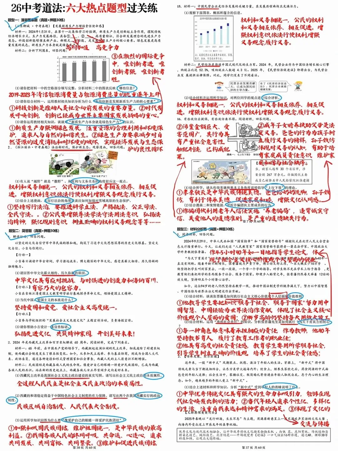 初中道法热点题型就这6大类吃透中考稳了 第2张 初中道法热点题型就这6大类吃透中考稳了 第2张
