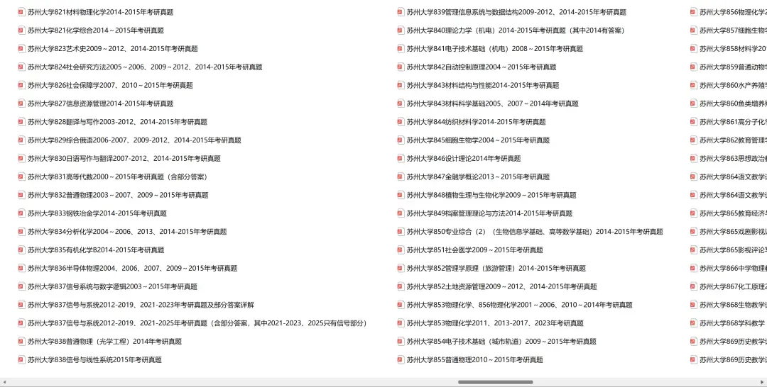 苏州大学考研专业课历年真题汇总(含2026真题) 第4张