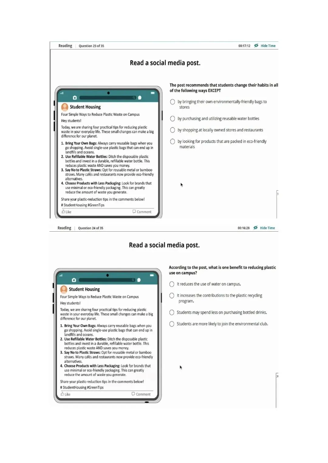 新托福第035套20260324真题(图片版) 第3张