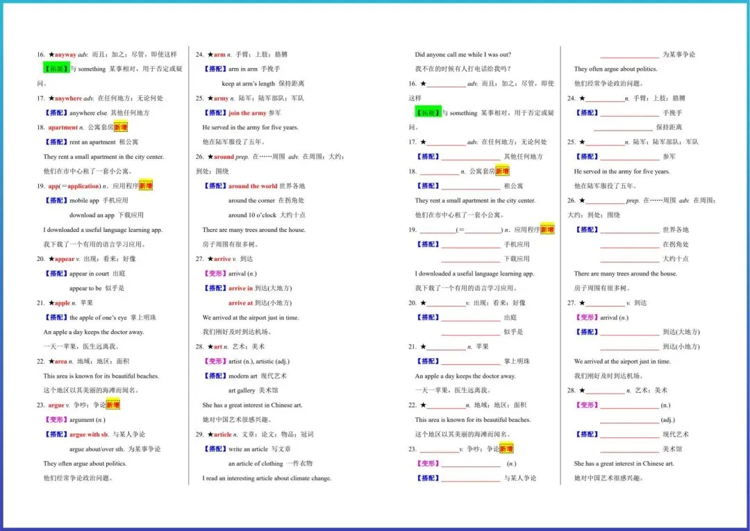 冲刺中考英语!30 天单词打卡 ,科学规划,考点一眼懂 第6张