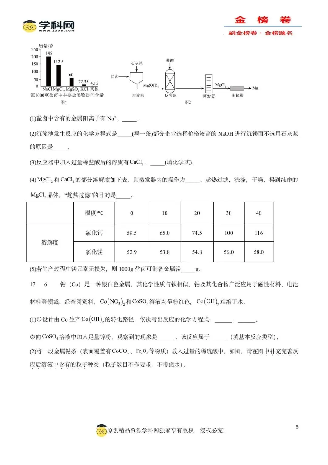 2026年中考化学模拟金榜卷(广州专用)(原卷版) 第10张