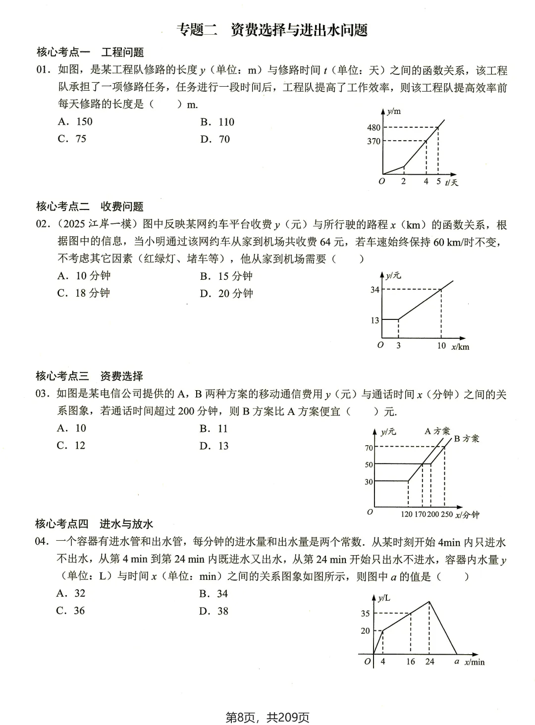 转发集赞第653期——2套中考压轴类专题练习 第24张
