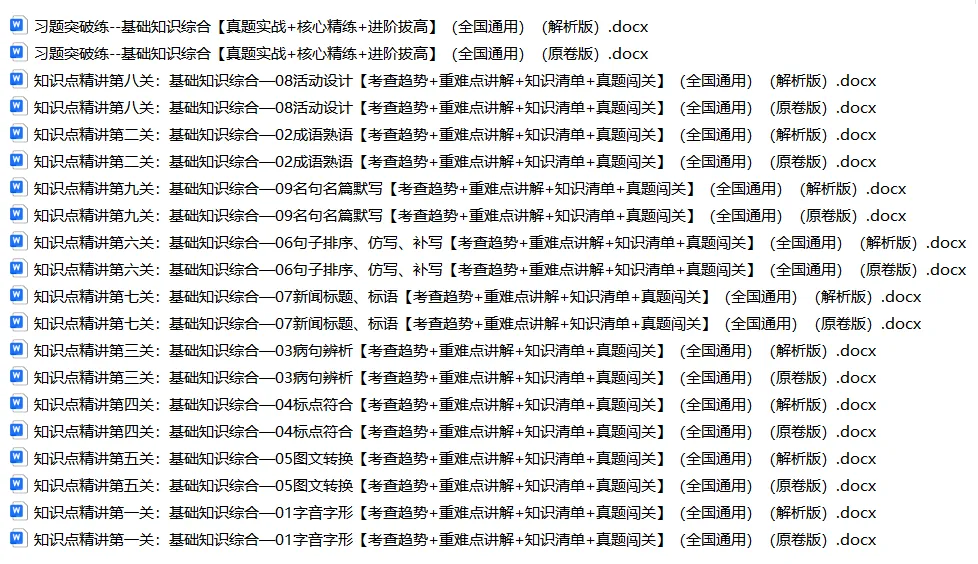 备战2026年中考语文重难点讲解(附解析) 第1张