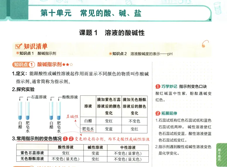 2026年中考化学 第10单元 常见的酸碱盐 第3张