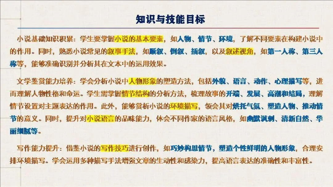 【真题梳理+回归课本解析】讲透高中语文【小说阅读】课件(153张PPT) 第9张