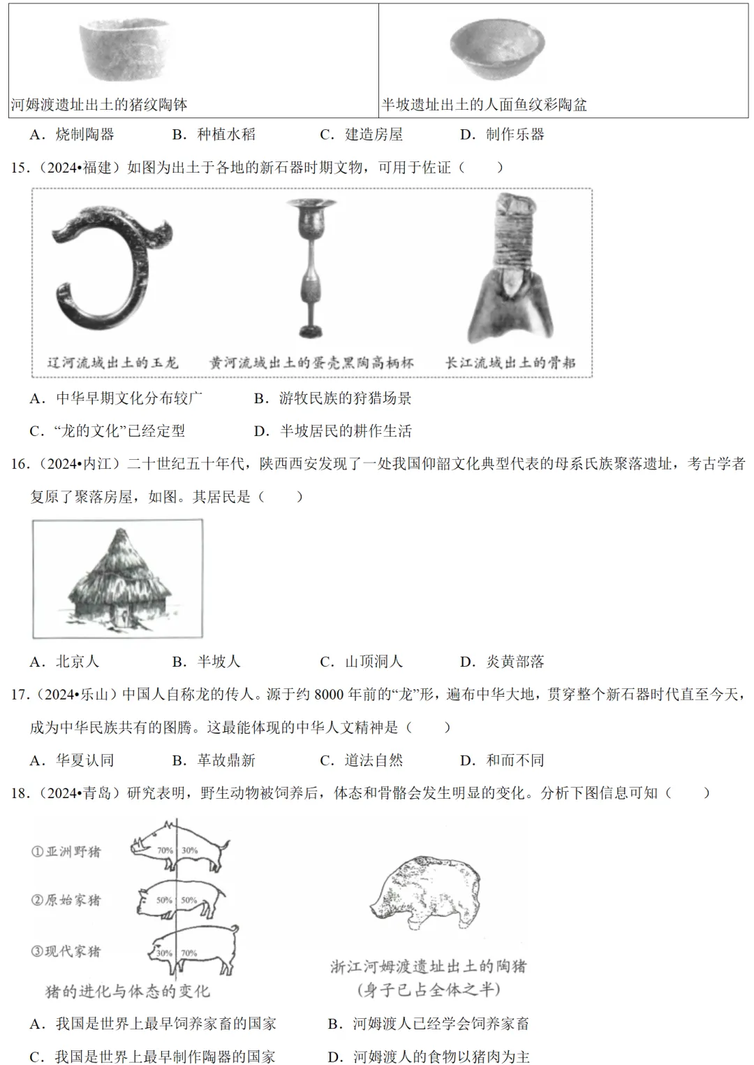 2026中考历史备考全国真题大全丨20个专题真题+答案+解析+点评,考前冲刺复习一站式刷完 第45张