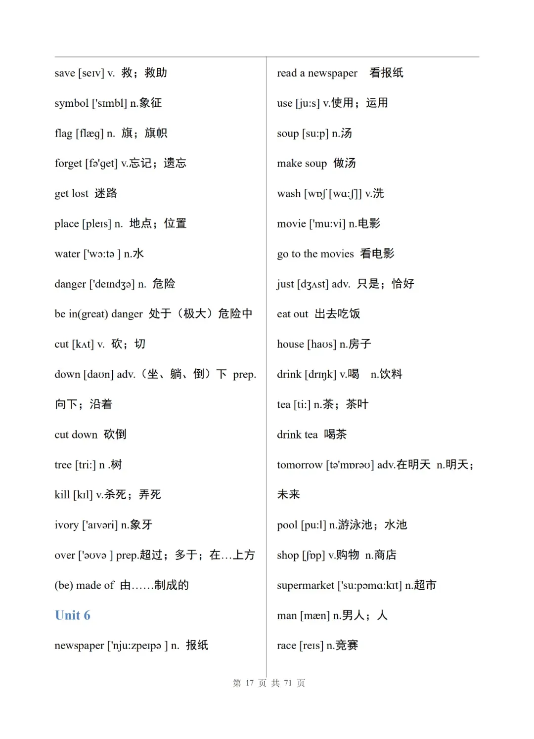 中考英语单词表(完整版),每天记一点 第18张