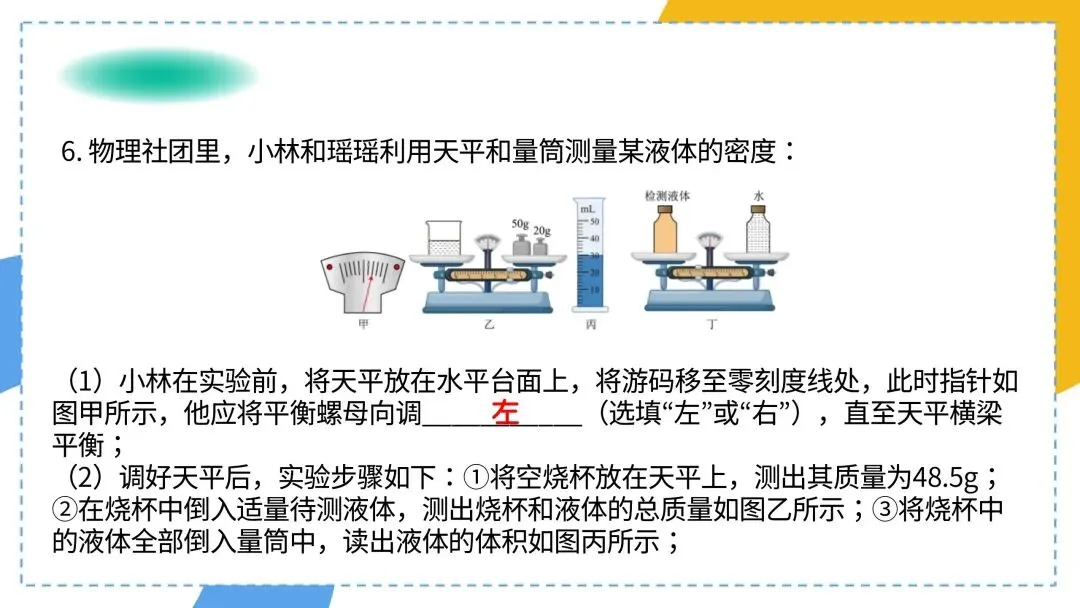 中考专题复习:特殊方法测密度(必考) 第16张