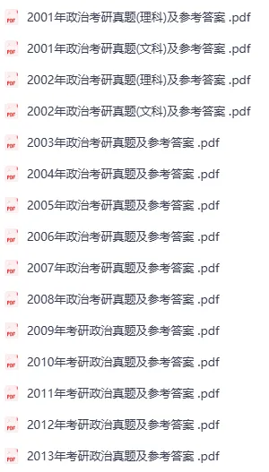 【27考研】考研政治历年真题+解析(1994-2026),免费下载 第4张