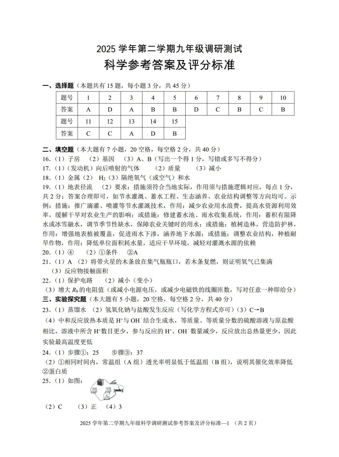 【中考一模·全科】2026.04浙江·金华市中考一模试卷&答案(语科数英社·听力) 第10张