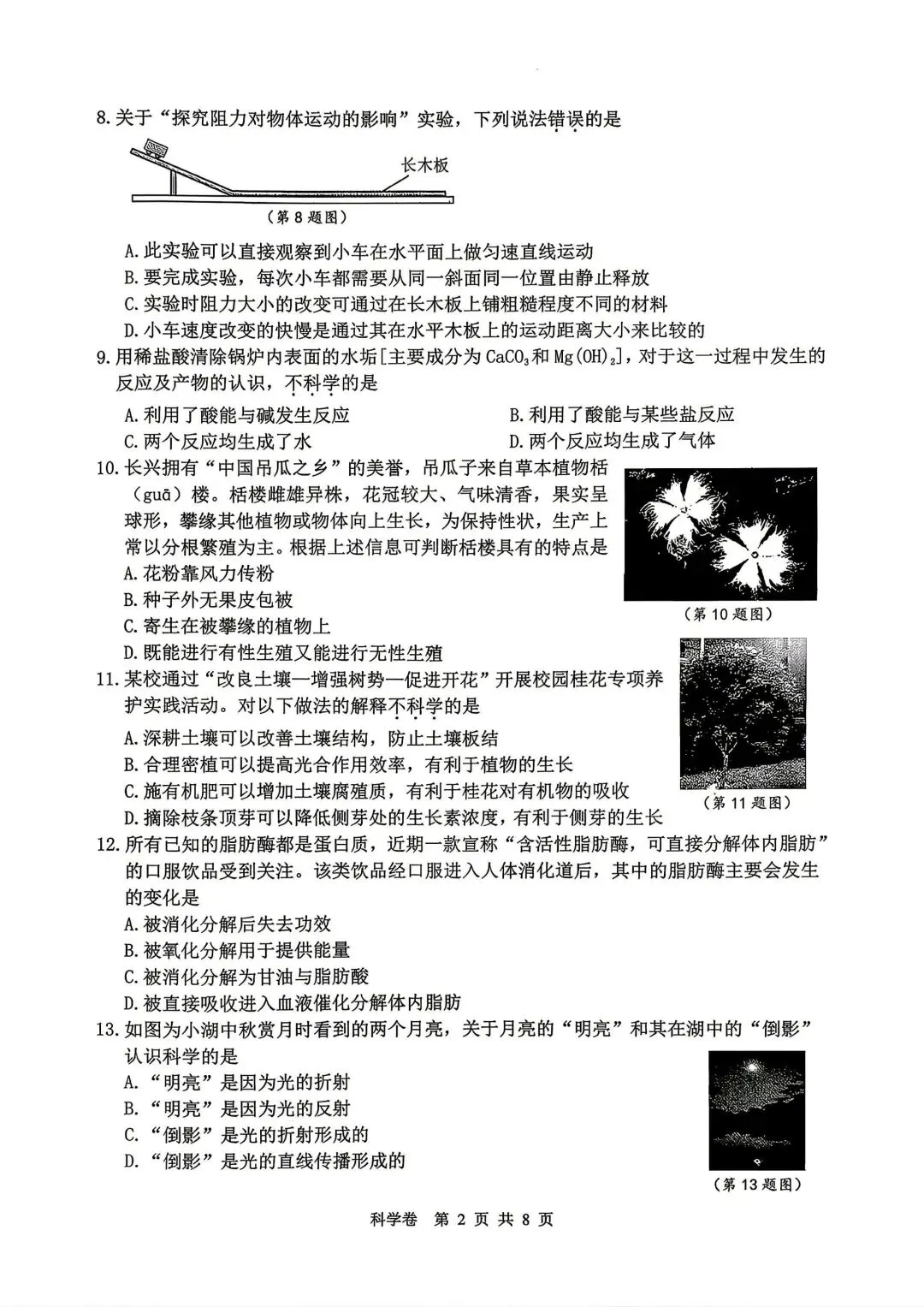 【中考一模·语科】2026.04浙江·湖州市(浙北)中考一模试卷&答案(语科) 第3张