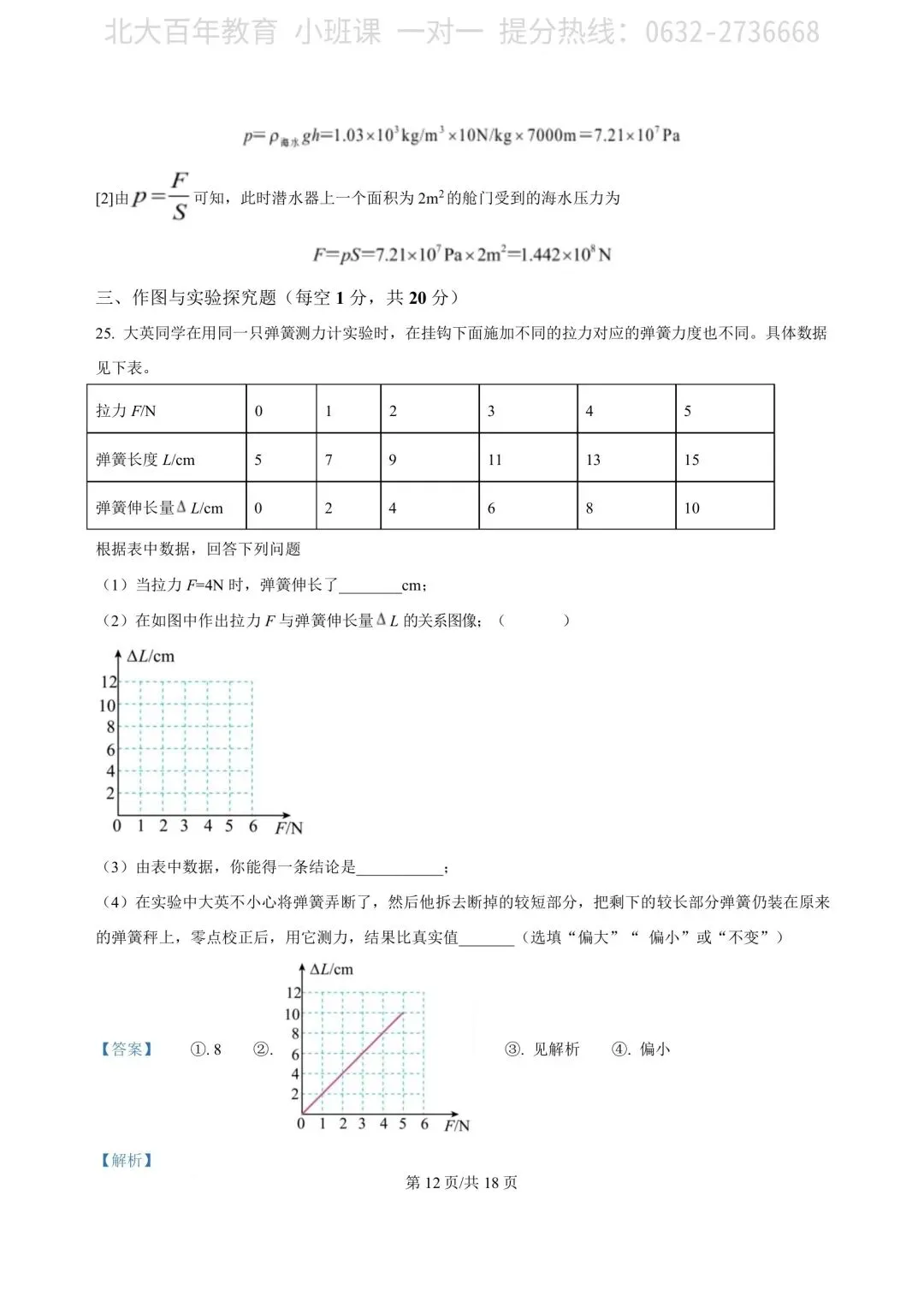 【期中真题】滕州市2023年八年级下学期期中考试物理试题含答案 第21张