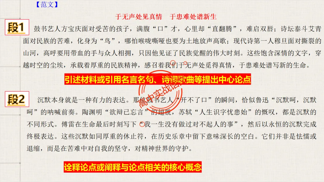 【2026广东一模+八省联考+2025真题】议论文七段式模板深度解析,附实战演练! 第23张