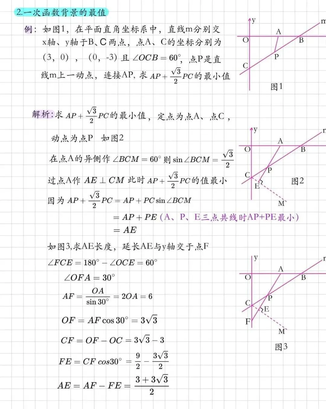胡不归模型:中考压轴题秒杀利器,孩子掌握后几何轻松提分! 第3张