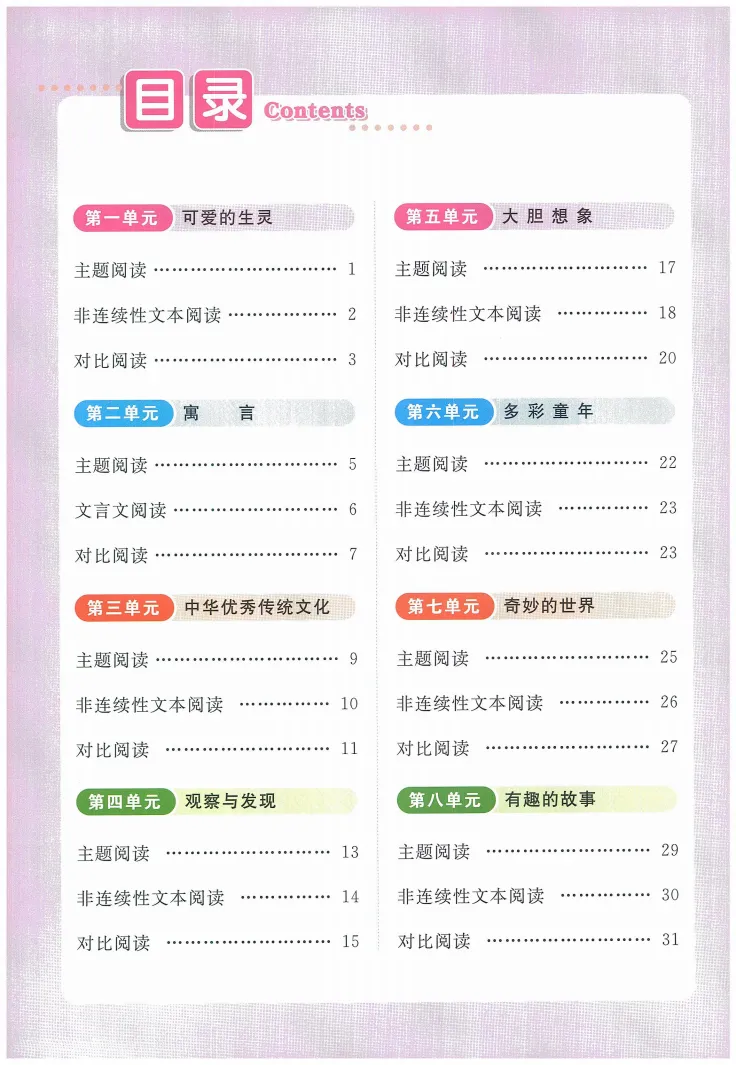 《亮点给力提优课时作业本》阅读真题组合练-江苏专版语文小学2-6年级下册 第3张