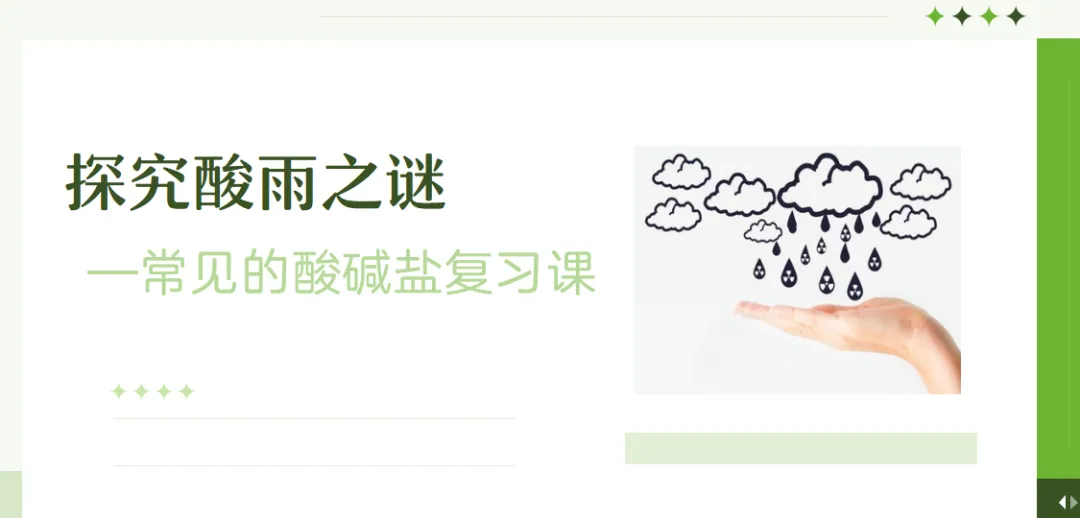 中考化学专题复习课件常见的酸碱盐复习课探究酸雨之谜 第1张