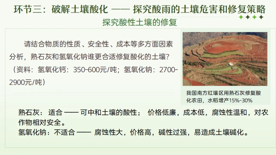 中考化学专题复习课件常见的酸碱盐复习课探究酸雨之谜 第15张