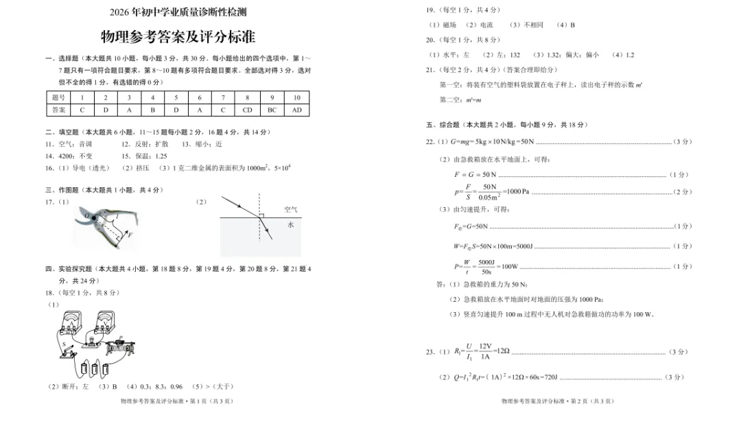 【重要】2026昆明中考市统测试卷&答案&试卷快评分析一览 第9张
