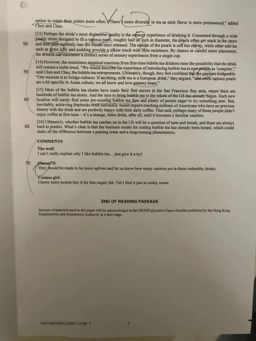 2026年DSE英文科考了什么?真题卷与解读来了! 第12张