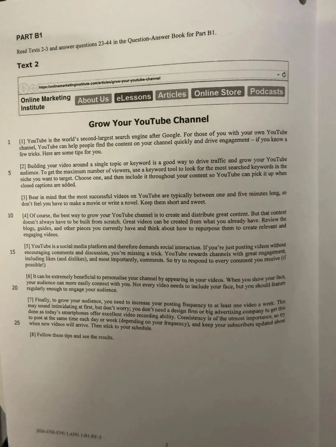 2026年DSE英文科考了什么?真题卷与解读来了! 第13张