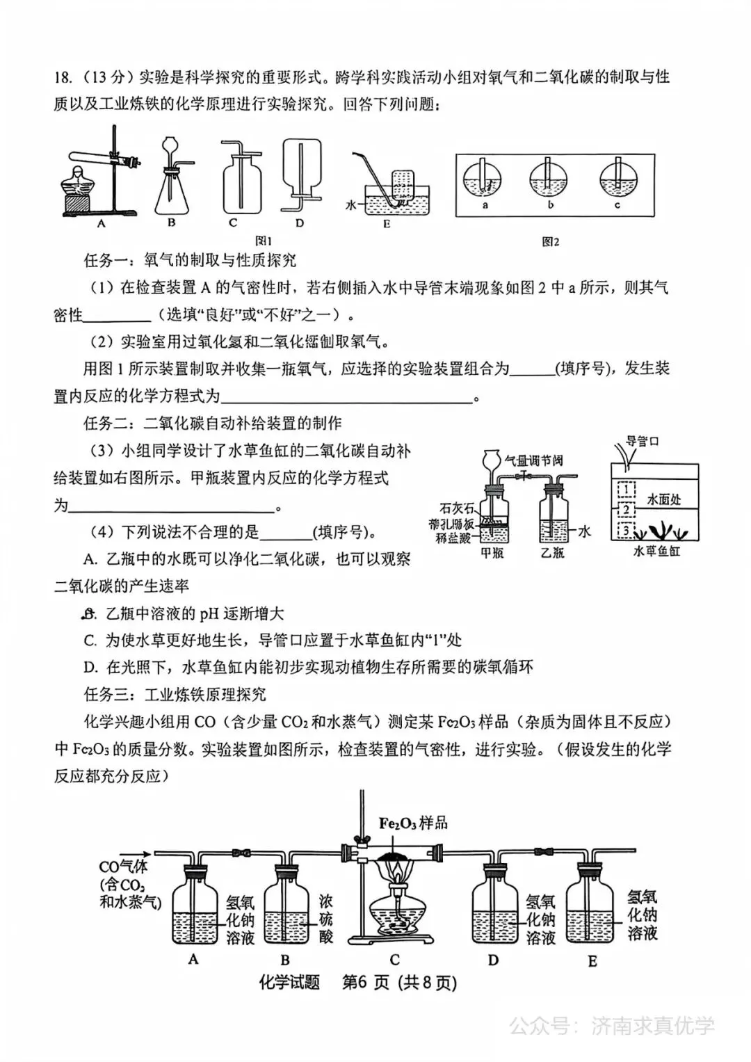 【模拟】2026年天桥中考第一次模拟考试化学试卷 第6张
