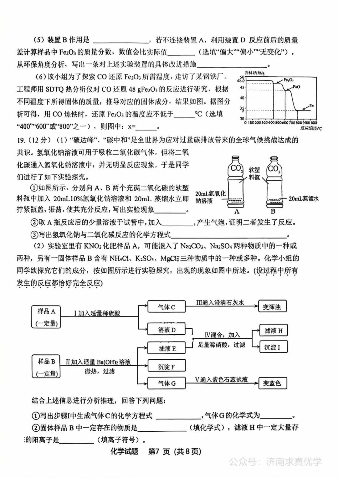【模拟】2026年天桥中考第一次模拟考试化学试卷 第7张
