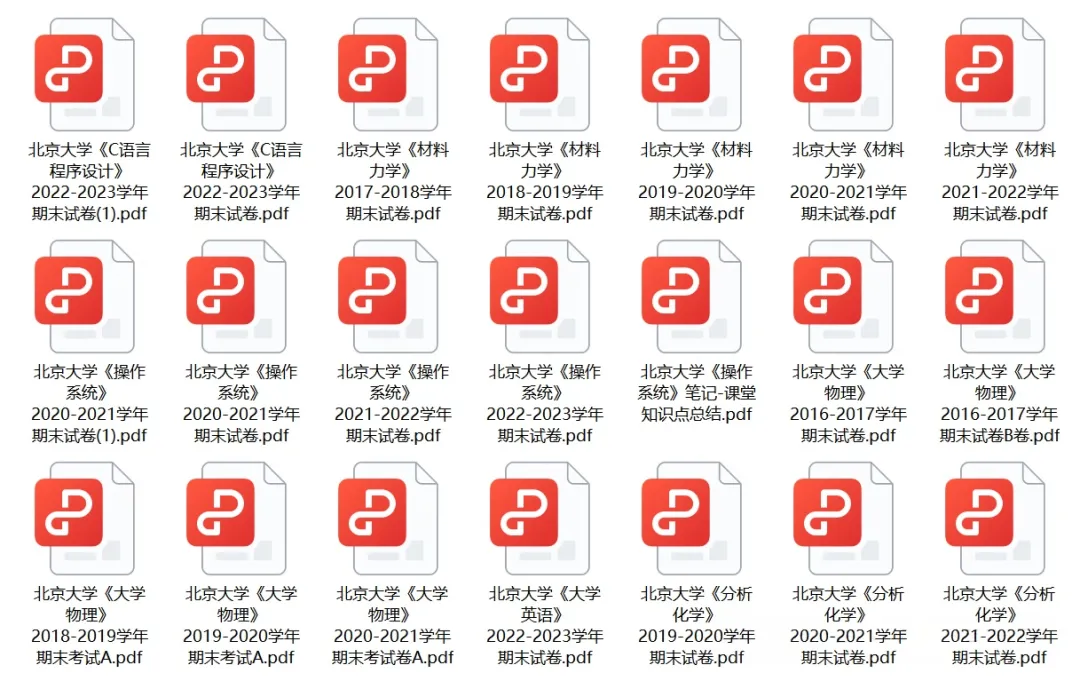 北京大学历年期中期末真题来了~ 第3张