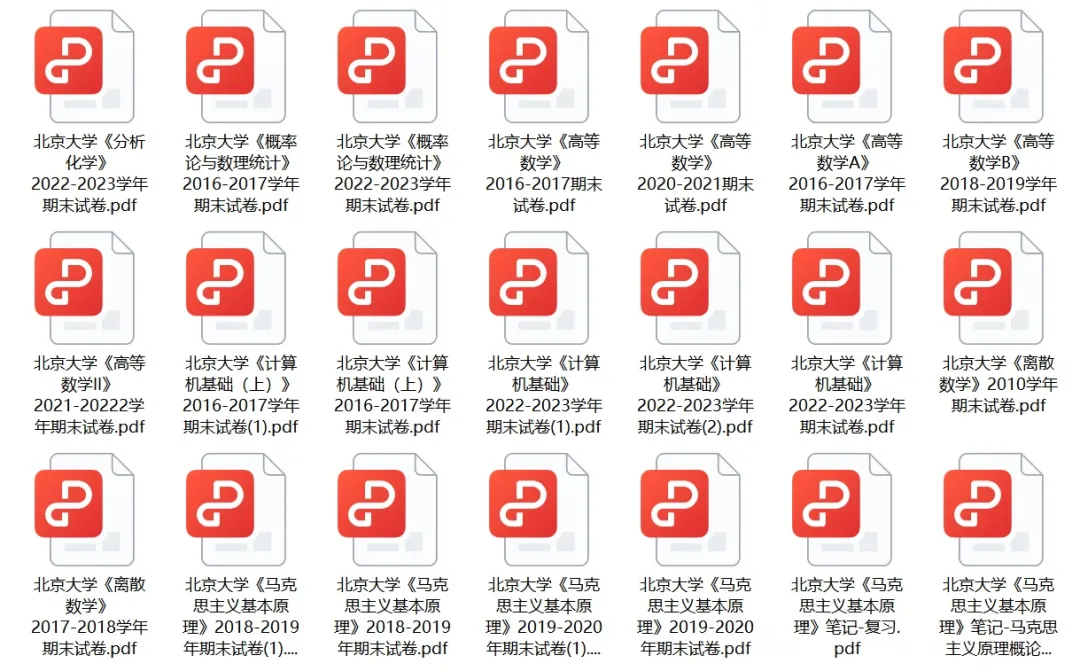 北京大学历年期中期末真题来了~ 第4张