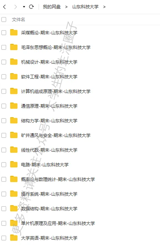 山东科技大学期末考试多科目历年试卷真题免费领取,山科大同学的专属福利来了! 第6张