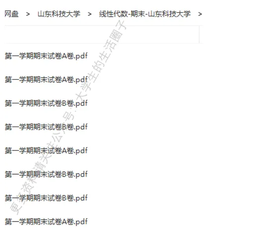 山东科技大学期末考试多科目历年试卷真题免费领取,山科大同学的专属福利来了! 第7张