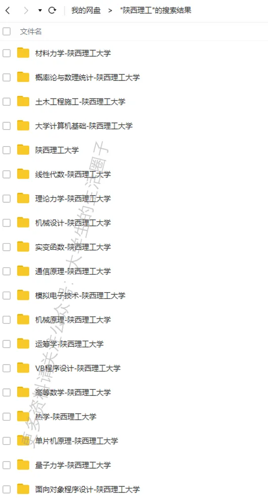 陕西理工大学期末考试多科目历年试卷真题免费领取,陕理工同学的专属福利来了! 第6张