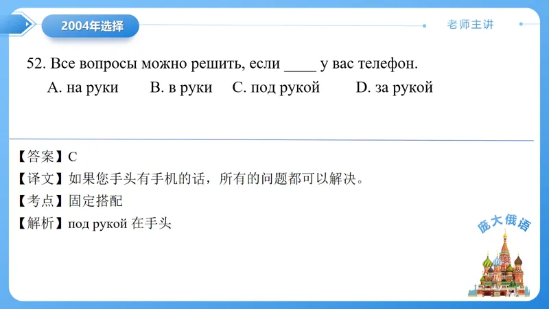 真题课件系列2004年(一)语法选择题解析 第23张